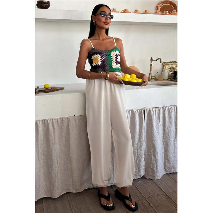 Jasmin Szneli Linen Bohemian Jumpsuit 1280-08 Bohemian Vibe