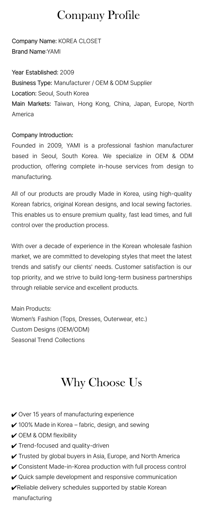 Korean Made Women's Blouse Details