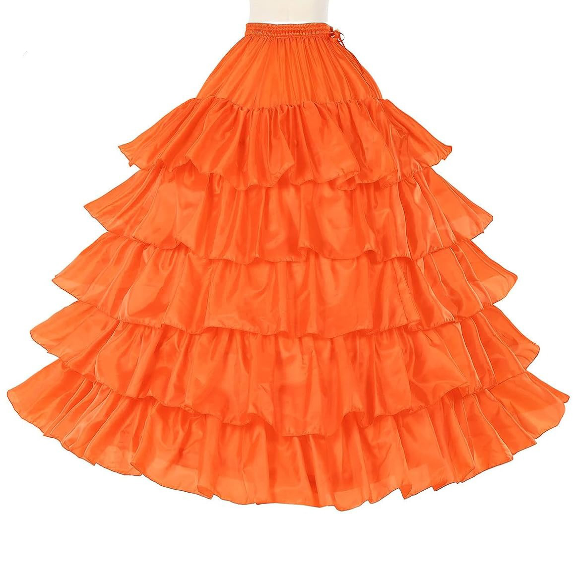 Mid Waist New Style 100% Polyester Plain Dyed Petticoat Underskirt Best Selling Comfortable Can Can Skirt Fashionable
