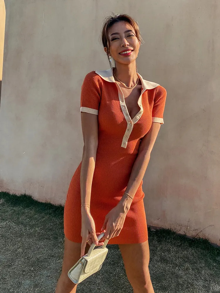 FNJIA Women's Summer Midi Elegant 100% Cotton Half Button Customisable Ladies Skirt Fashionable Autumnt Knitwear Online