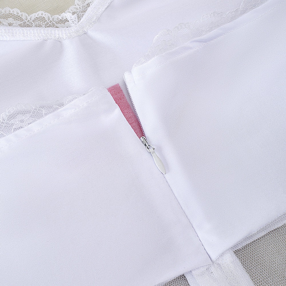 2026 Women Sexy Lingerie Nurse Uniform Adult Cosplay Costume Halloween Costume Party White Minidress