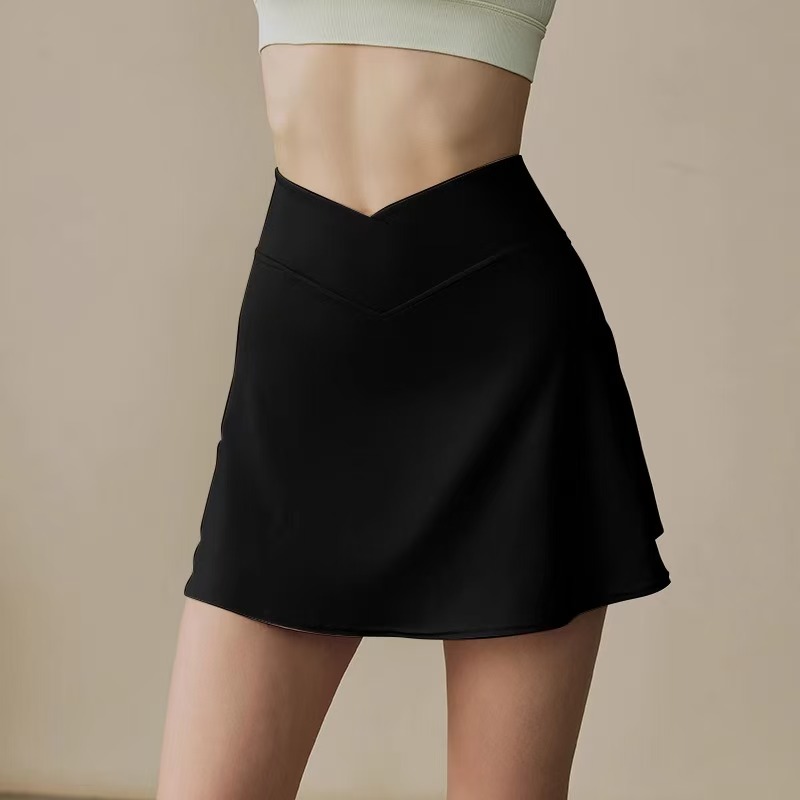 Unisex Sports Skirt New Style Anti-light Fitness Tennis Badminton Short Plus Size Yoga Dress Quick Dry