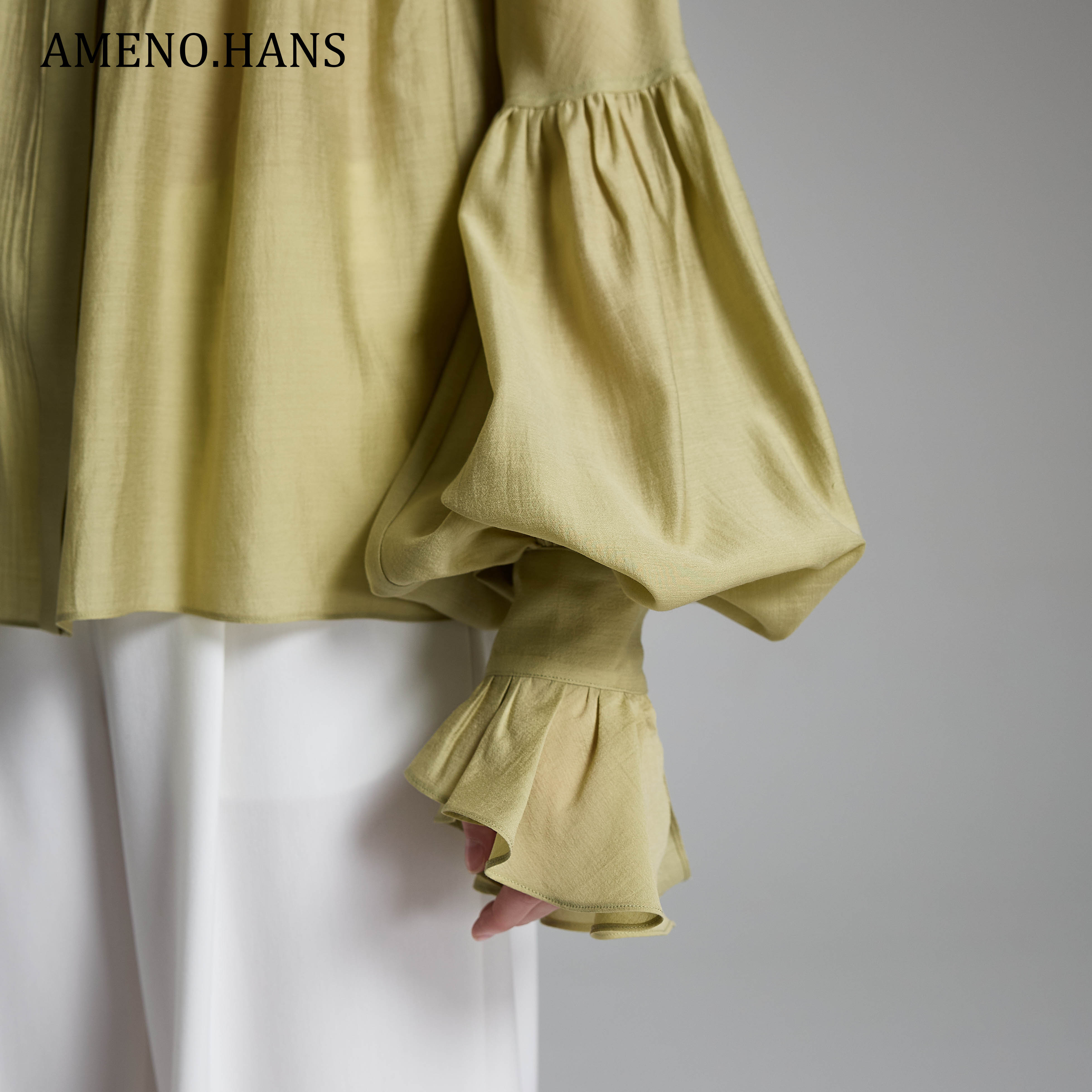 Hot Sale Loose Puff Long Sleeve Elegant Blouse for Women Shirts Blouses and Tops Fashionable