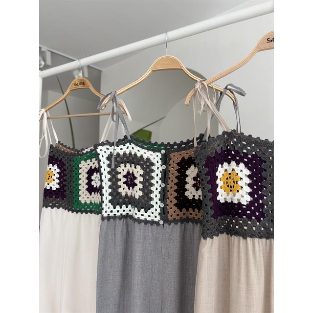Jasmin Szneli Linen Bohemian Jumpsuit 1280-08 Texture