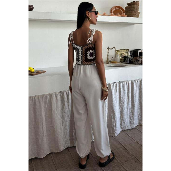 Jasmin Szneli Linen Bohemian Jumpsuit 1280-08 Fit