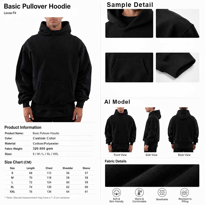Wholesale Quality Puff Printing Heavyweight Cotton Men's Hoody Oversized Custom Print Luxury Pullover Cotton Custom Hoodies