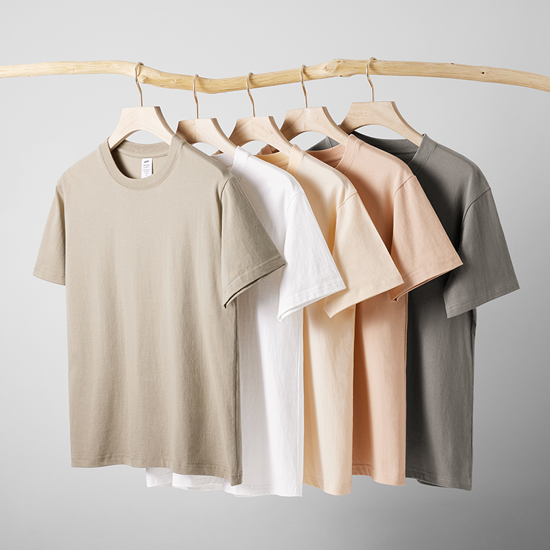 2025 230 Gsm T Shirt High Quality Streetwear 100% Cotton Blank Heavyweight Tee Shirt In Stock