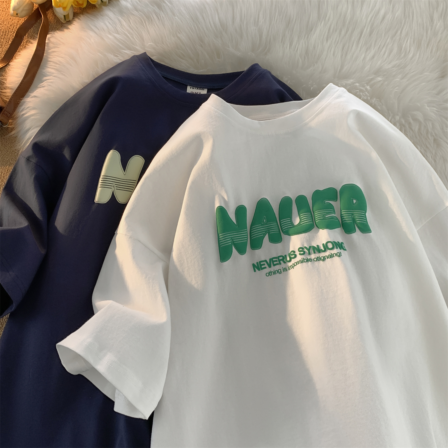 100% Cotton Plain Oversized Tshirt Heavy Weight Custom Foam 3D Screen Logo Men Tee T Streetwear Short Drop Shoulder Fitness
