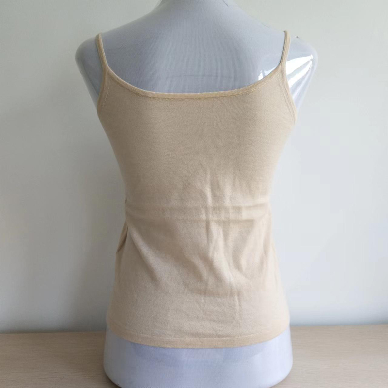 Women Ladies Girls Rib Knitted 100% Pure Cashmere Camisole Sweater Tank Top T-shirt Women