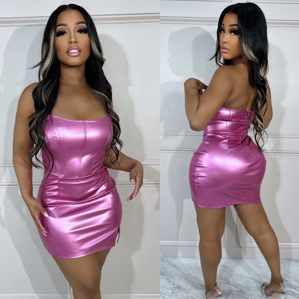 Women Sexy Bodycon Dress Summer Fashion Sleeveless Mini Dress Women Casual Dresses