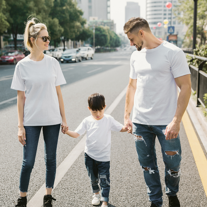 Wholesale Blank T Shirt Custom 100% Cotton T-shirt Logo For Men's Plain Printing Printed White Black Blanks Casual Tshirt