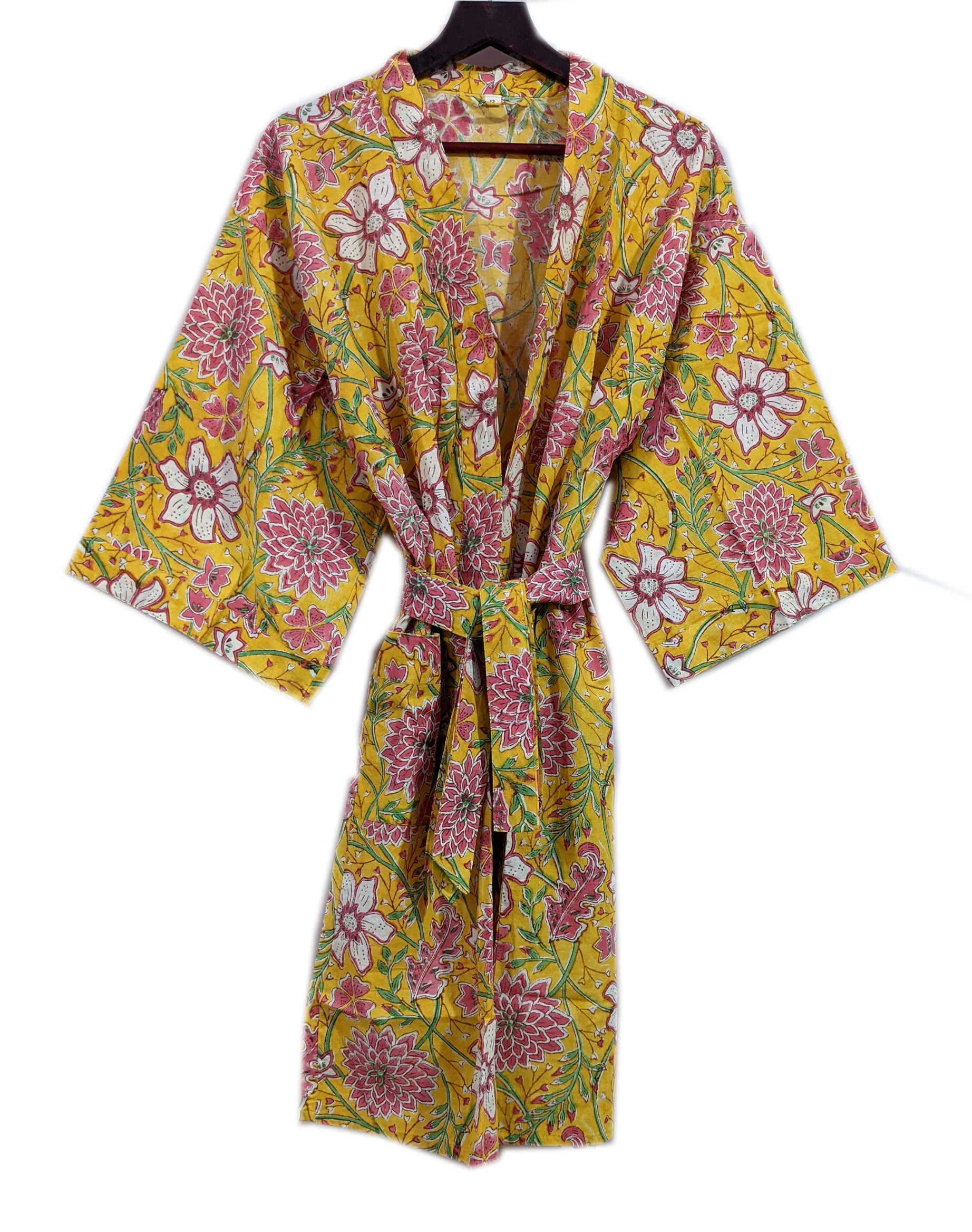 Boho Streetwear Long Sleeve Maxi Dress with Natural Waistline Floral Print Design