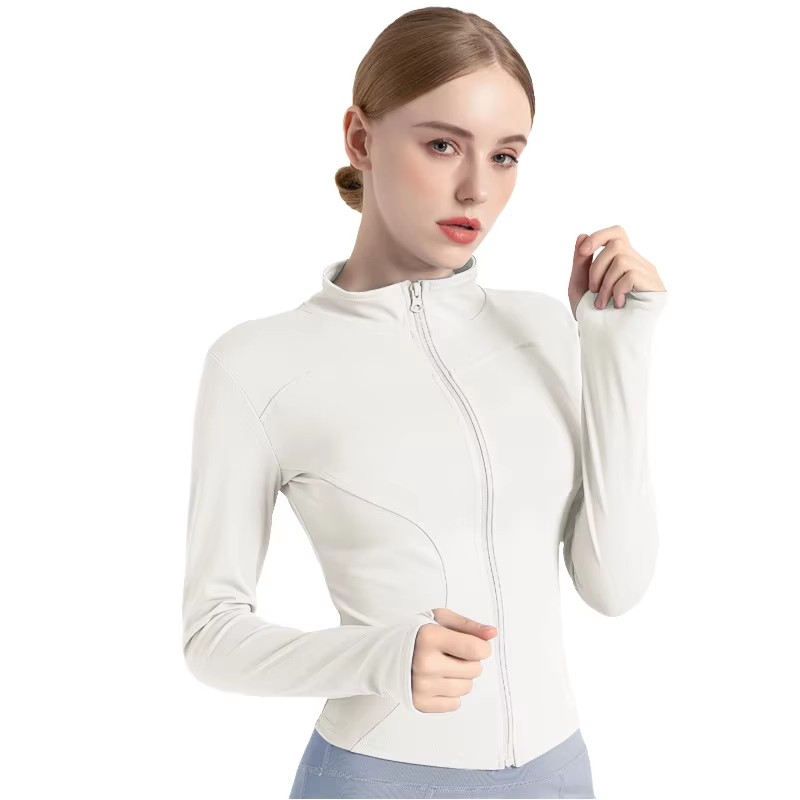 S001 Hot Sale High Eelasticity Stand Collar Slim Fit Fitness Suit Slimming Yoga Leggings Sports Jacket Quick Drying Yoga Set