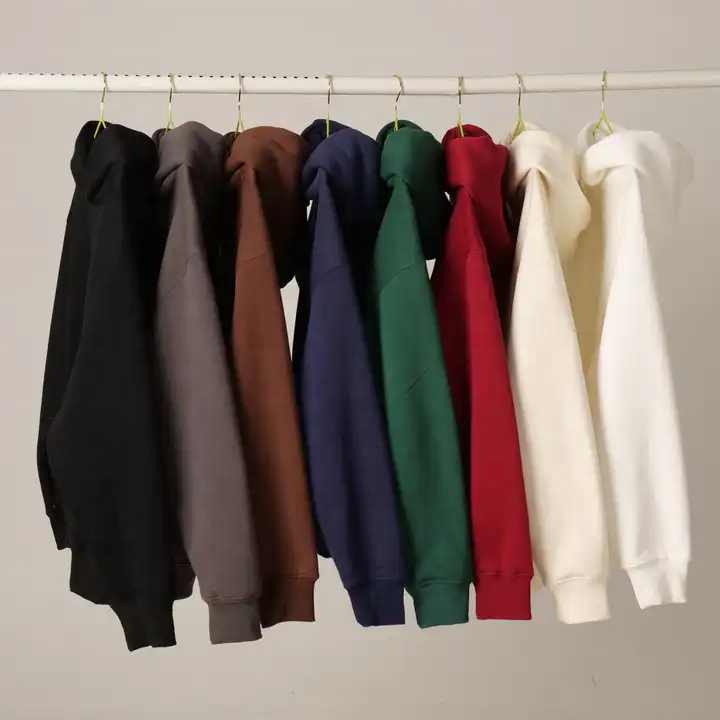 Wholesale Unisex Hoodies Oversize Hoodie Men Puff Embroidery Custom High Quality Pullov Hoodi