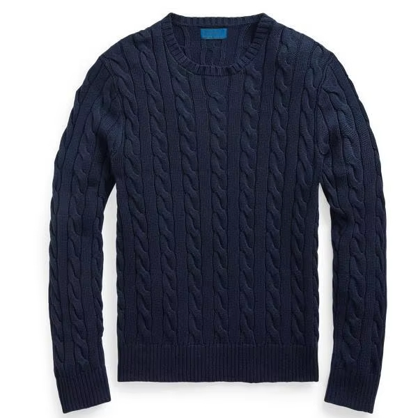 Men's Wool / Viscose Winter Long Sleeve Sweater Comfortable Breathable Plus Size Jacquard Logo Print Decorations.