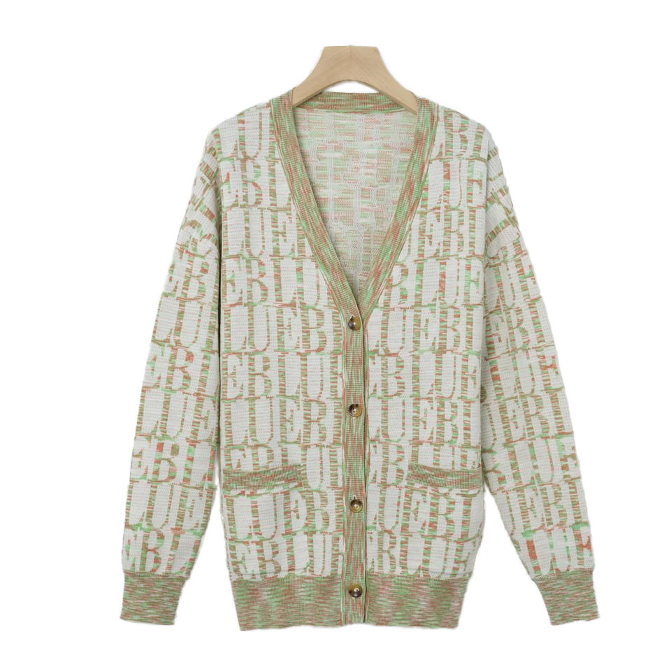 Customizable Men's Long Sleeve Knitwear Manufacturer's V-Neck Cardigan Sweater For Winter