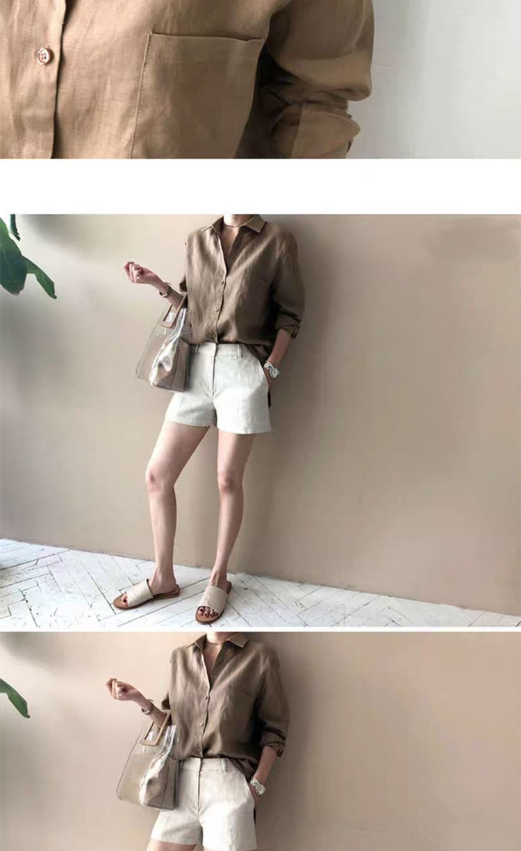 Linen Women Shirt View 2