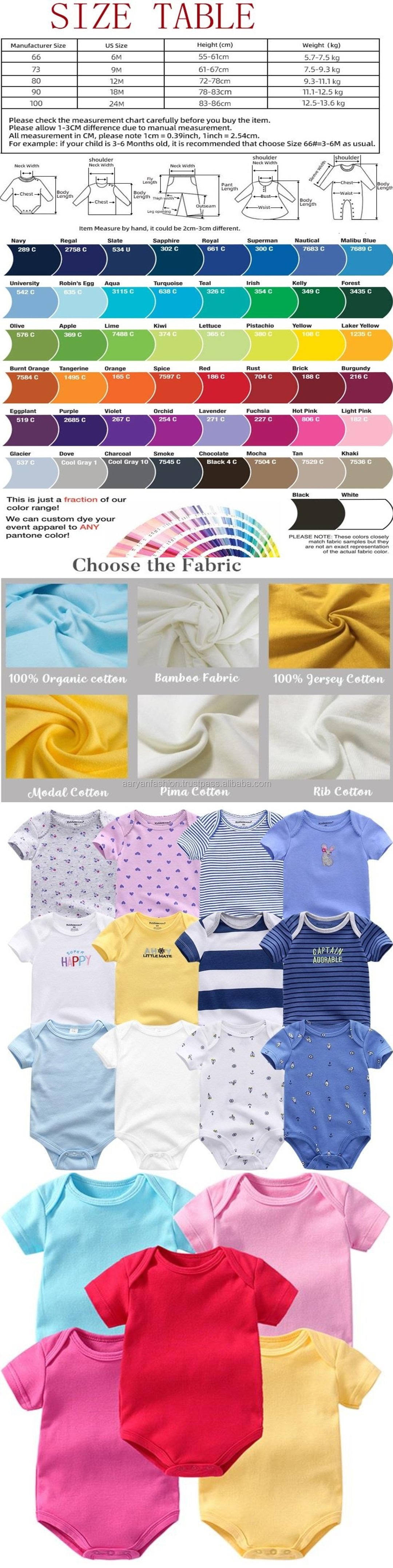 Baby Bubble Romper Size Guide