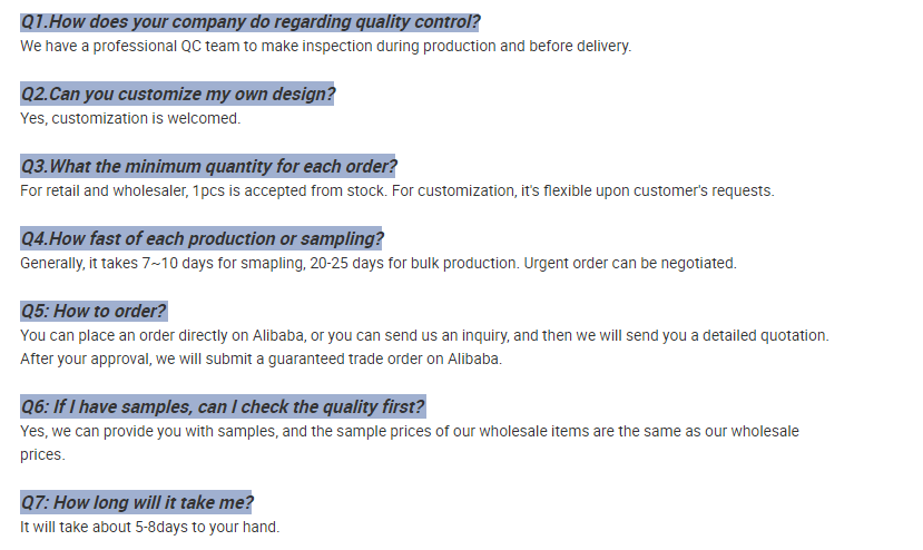 FAQ Details