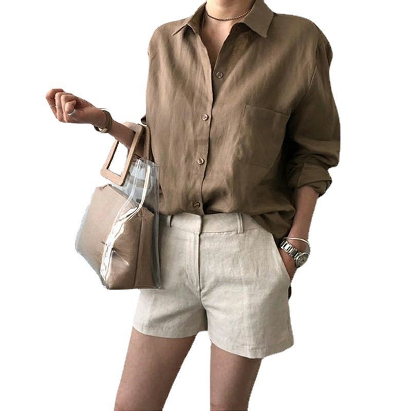 Linen Women Shirt View 7