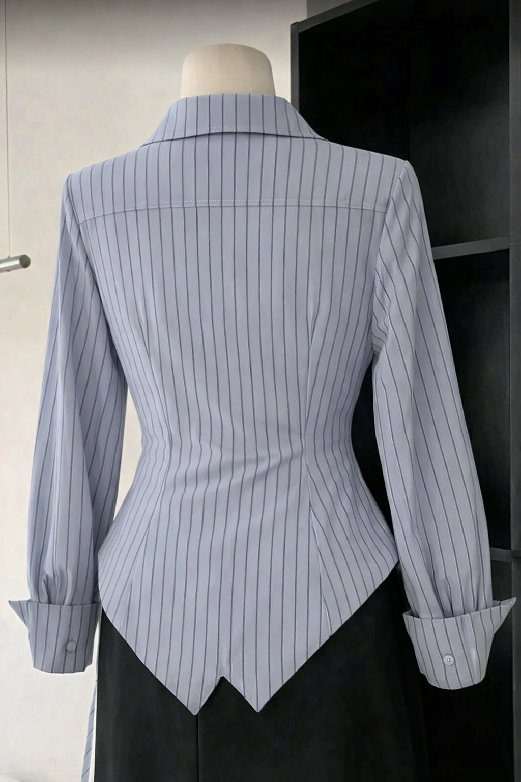 Women Plus Size Spring/Autumn Winter Summer Elegant Striped Breathable Blouse Long Sleeve Linen/Cotton Office Lady Shirt Button