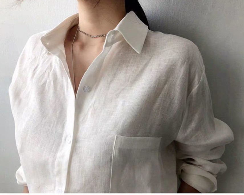 Linen Women Shirt View 9