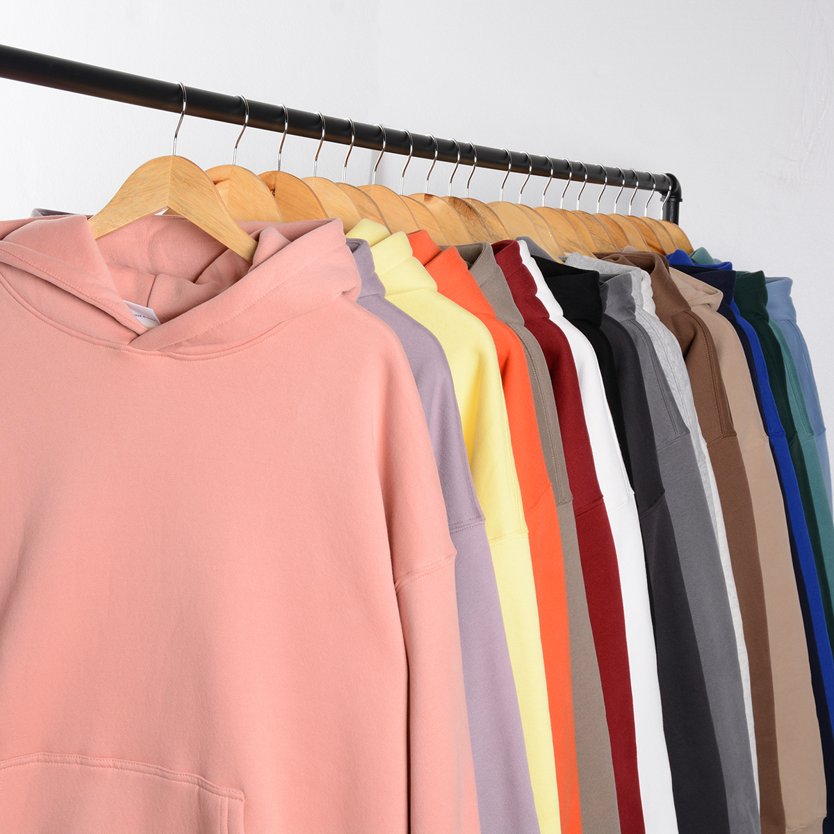 High Quality Custom Logo 350G Heavyweight Fleece Blank Oversized Plus Size Men'S Hoodies Tracksuits for Men