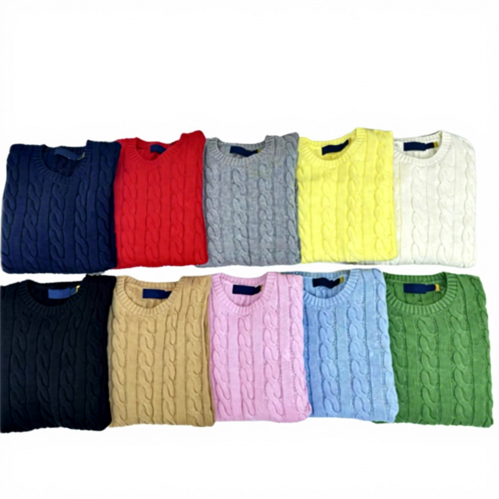 Men's Wool / Viscose Winter Long Sleeve Sweater Comfortable Breathable Plus Size Jacquard Logo Print Decorations.