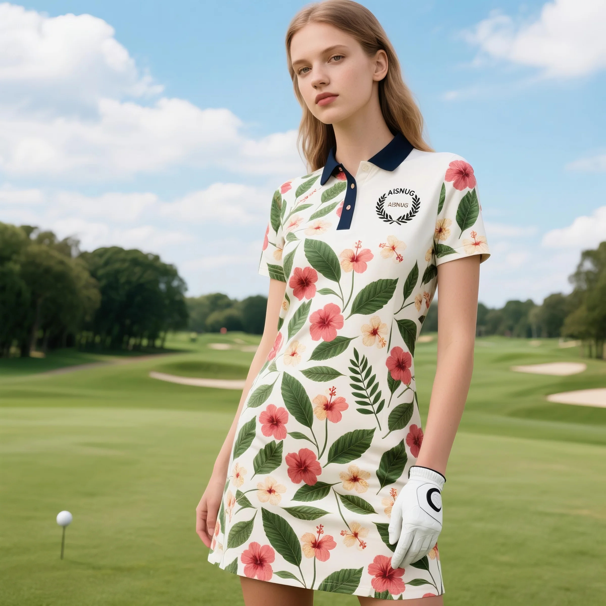 Sublimated Floral Women Tennis Wear Custom Design logo Women's Casual Skirt Skorts Stretch Golf Dress