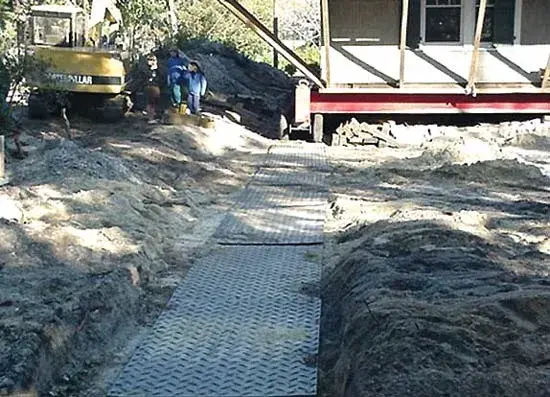 Temporary Roadway Protection Plate Application