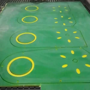 OEM HDPE sandwich 3 layer HDPE double color plastic sheet and boards for children garden toys equipment Supplier, Factories