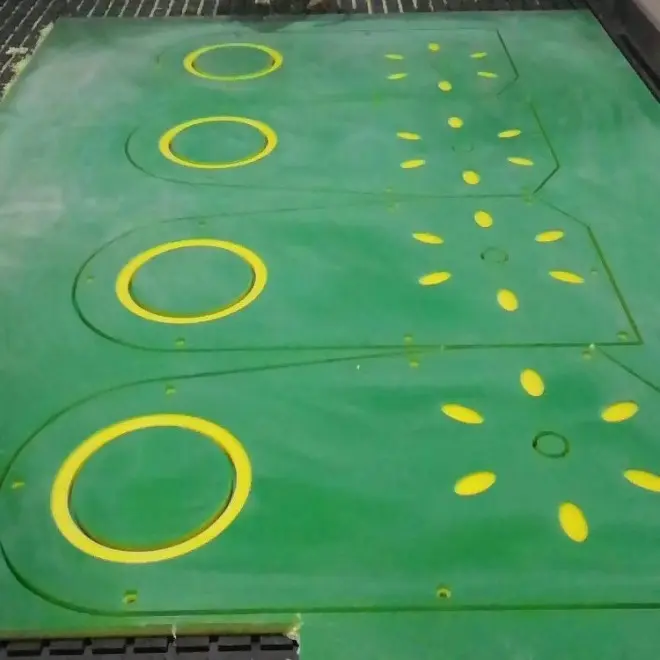 HDPE sandwich 3 layer double color plastic sheet and boards for children garden toys equipment
