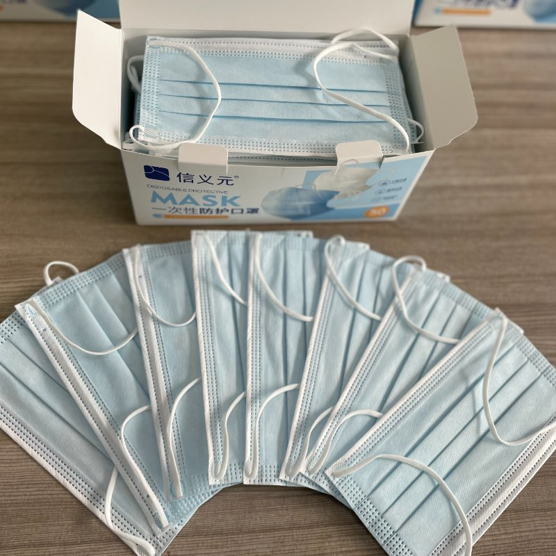Máscaras Cirúrgicas Descartáveis, Proteção de Três Camadas para Adultos e Crianças, Resistentes a Poeira e Respingos