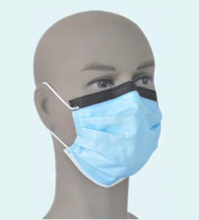 Máscara de Segurança Dobrável Descartável Não Tecida Resistente a Fluidos 4-Ply 4 Cumpre com En14683 Tipo Iir