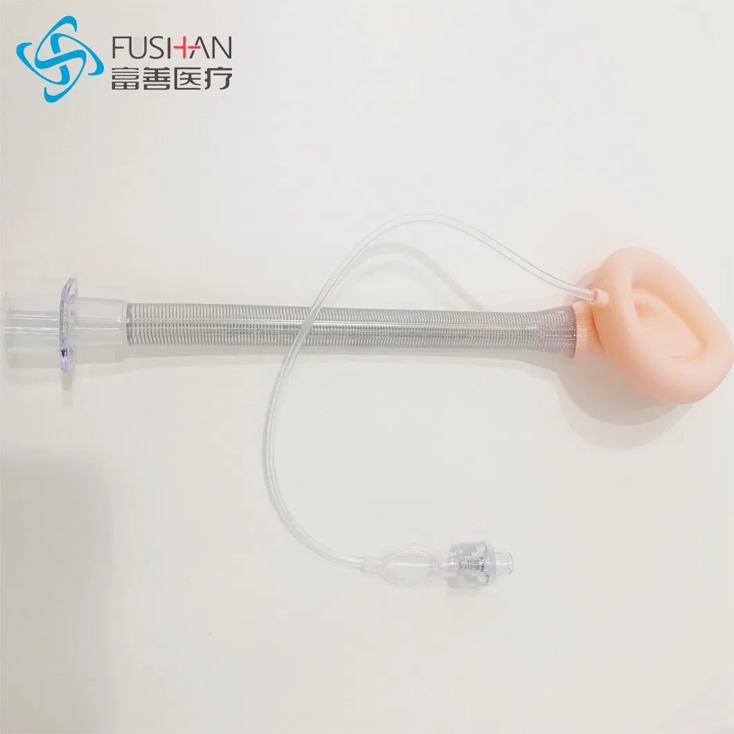 Máscara laríngea cuffed descartável de silicone para anestesia cirúrgica, produto médico aprovado pela FDA e ISO, personalizado por atacado na China