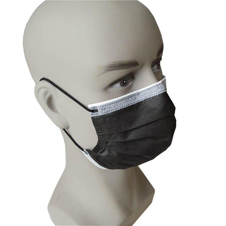 Máscara Cirúrgica Personalizada 3 ASTM Nível 2 para Máscara Facial Médica Preta