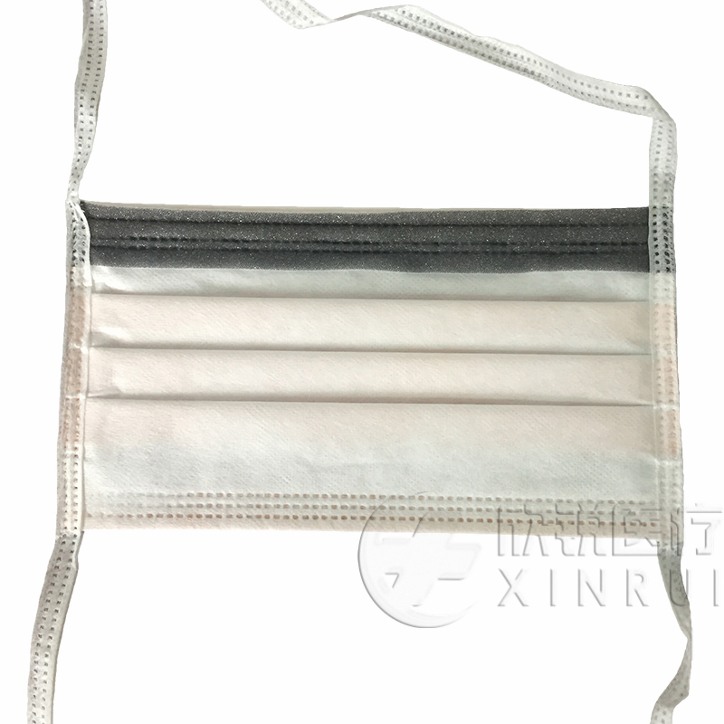 Máscara Cirúrgica Descartável 4-Ply de Tecido Não Woven de Alto Nível com Laço e Almofada de Espuma