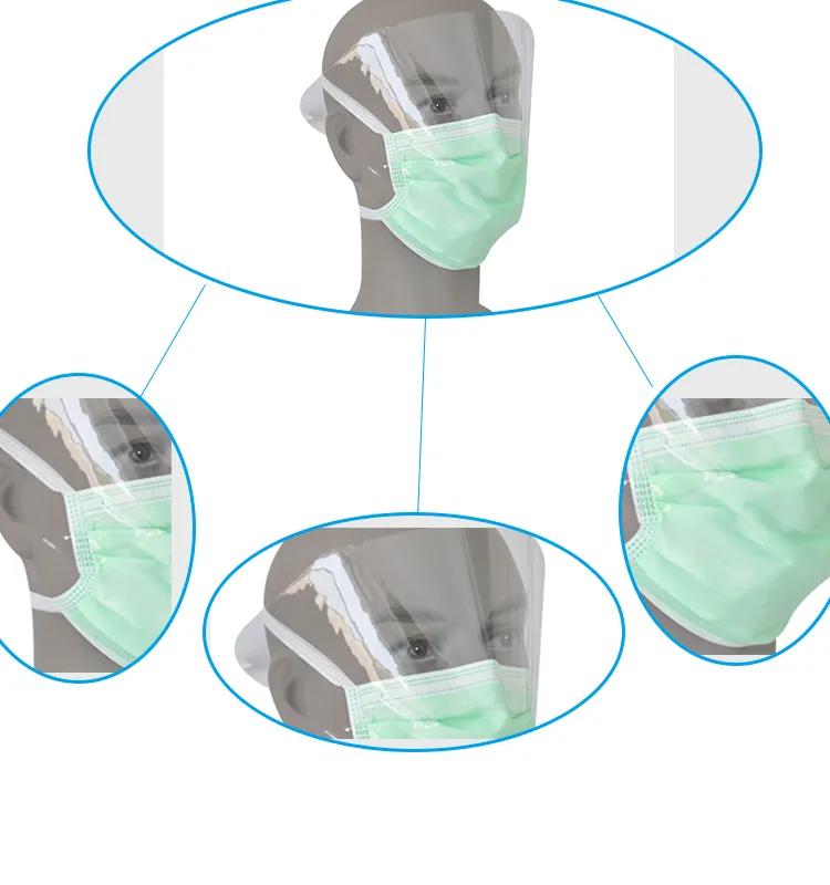 Máscara facial detalhe