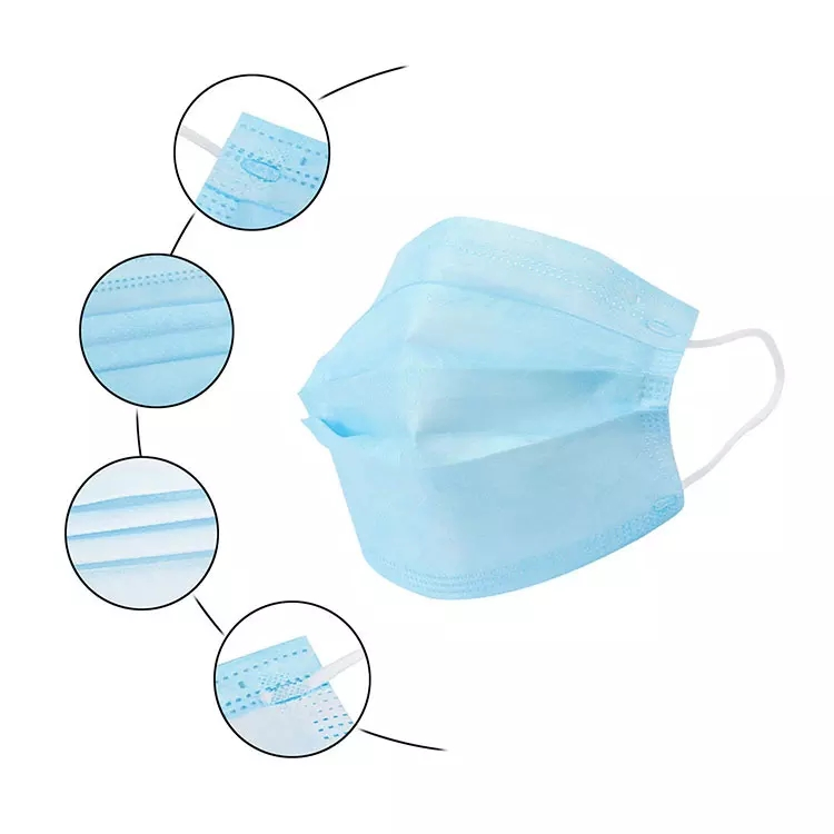 Conjunto de Máscara Cirúrgica e Protetor Facial Não Estéril Confortável