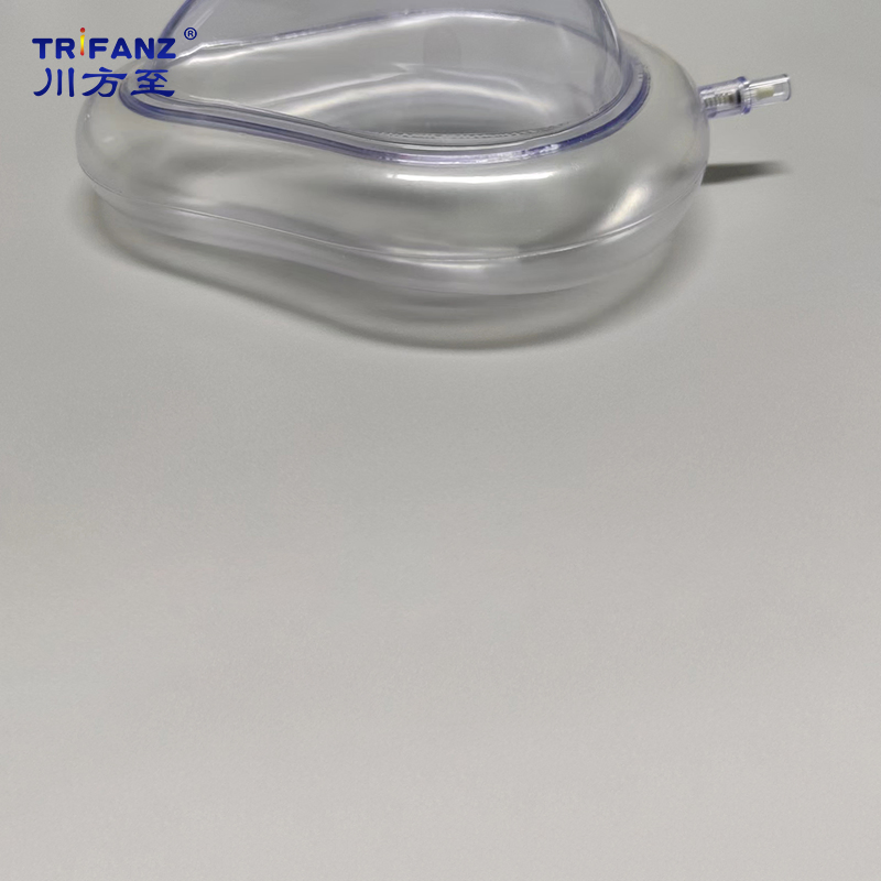 Máscara Facial de Anestesia com Válvula Horizontal Descartável Estéril Livre de Látex Adulto Pediátrico Consumível Cirúrgico