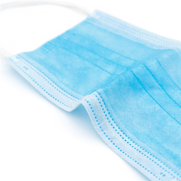 3-Ply Máscara Cirúrgica Descartável Azul Nível ASTM 2 98% Máscara de Procedimento de Grau Médico Pfe com CE ISO 13485 FDA