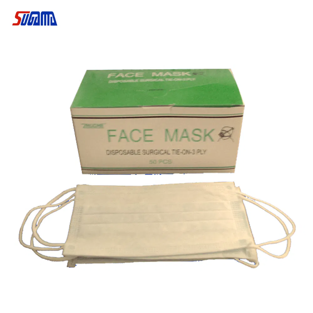 Máscaras Faciais Médicas Descartáveis com Alças de Orelha 3 Camada 3