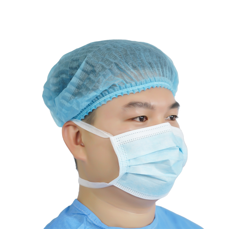 En14683 Tipo Iir Descartável Cirúrgico 3ply Máscara Facial com Tiras