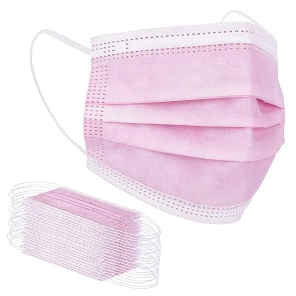 Máscara Civil Não Woven Hipoalergênica 3-Layer para Uso Diário