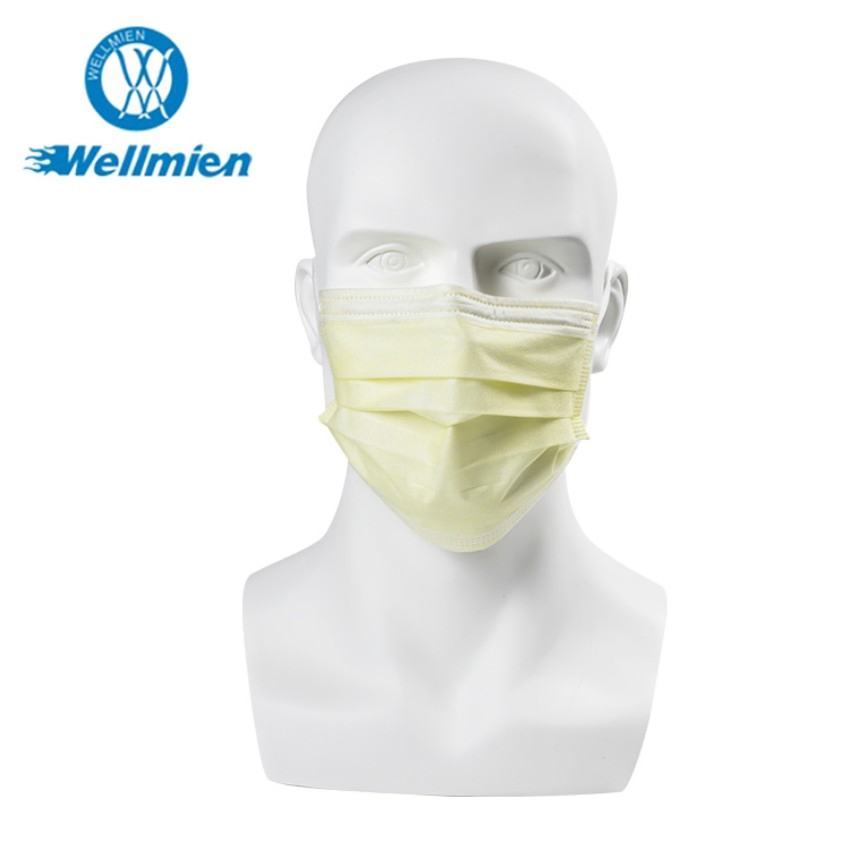 Máscara Cirúrgica Descartável de Grau Médico Tipo Iir 3-Ply com Proteção Respirável Não Têxtil