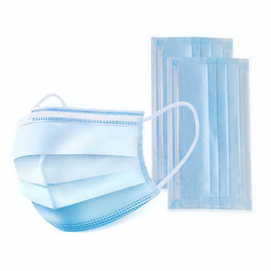 Máscara Cirúrgica Descartável 3ply com Alça de Orelha Máscara Não Tecida Respirador com En 14683, Ce, ISO