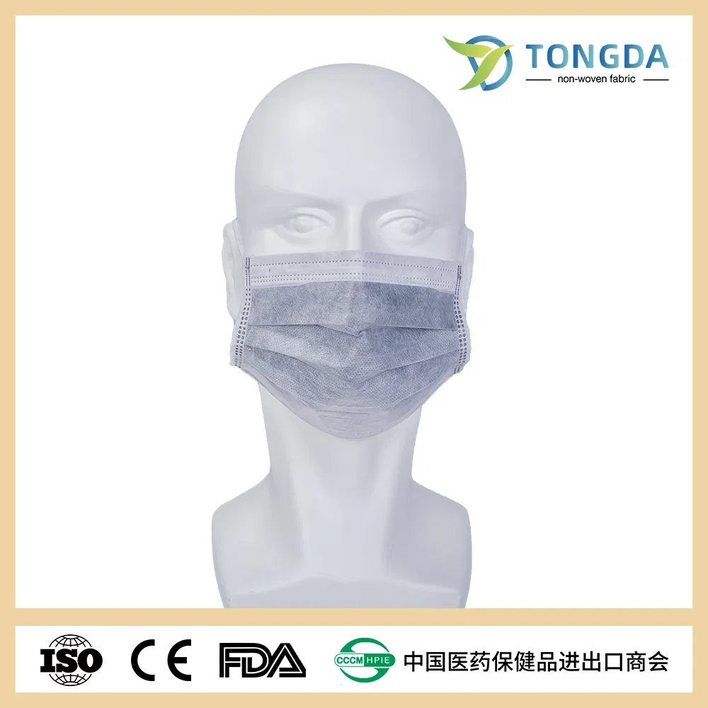 Pacote de Máscaras Faciais Descartáveis CE China 10PCS Máscara Facial Preta Tipo II