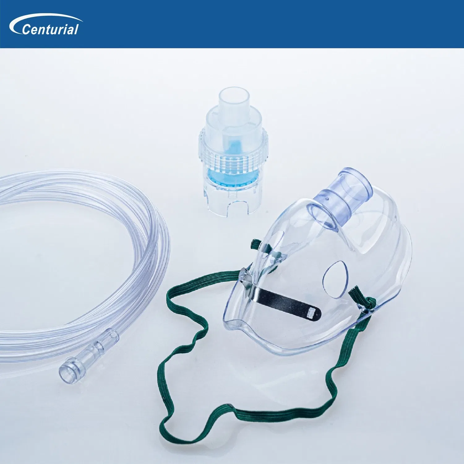 Máscara de oxigênio descartável de PVC cirúrgica pediátrica e adulta com tubo a baixo preço