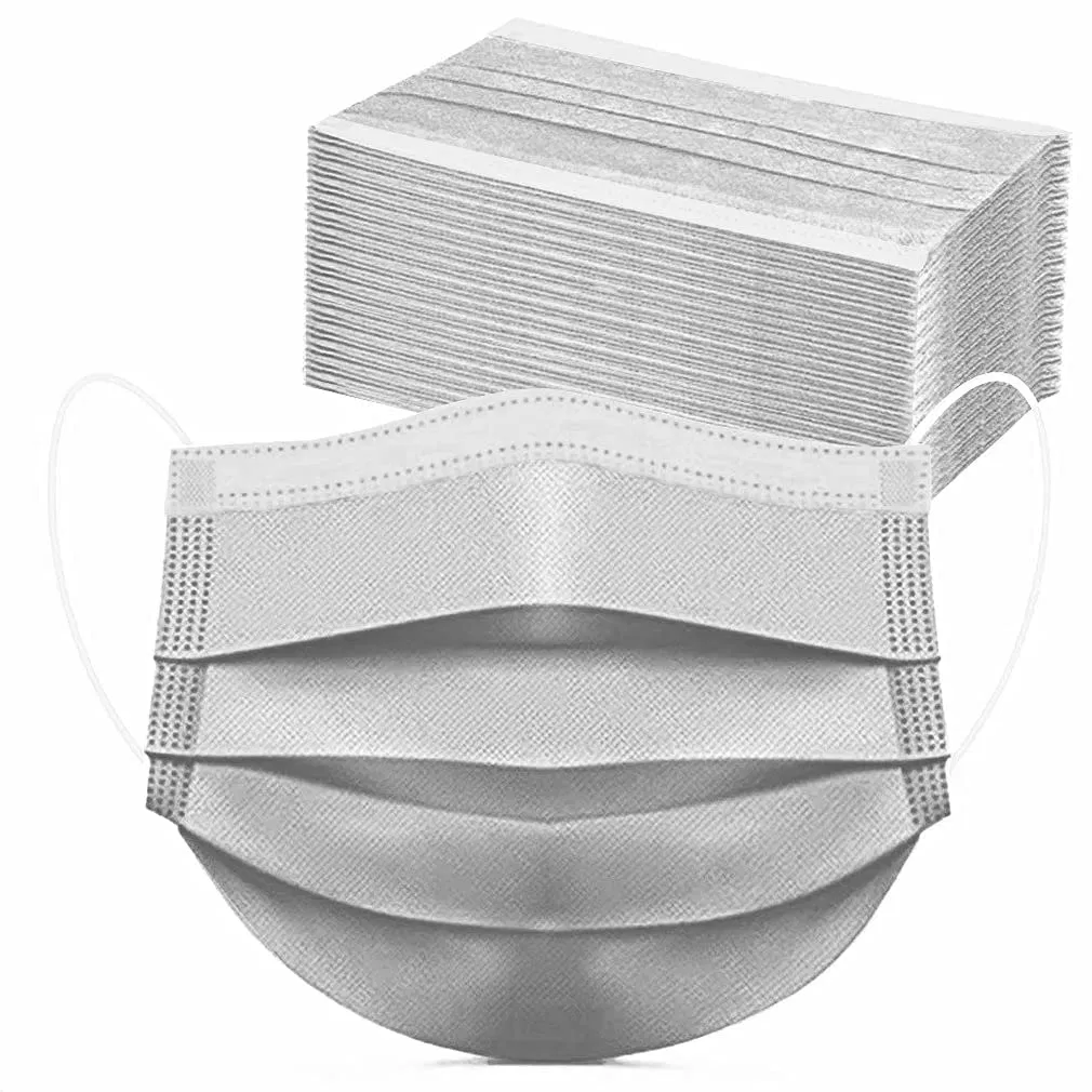 Máscara Facial Descartável Preta Anti Embaçamento Dusproof 3 Fabricante