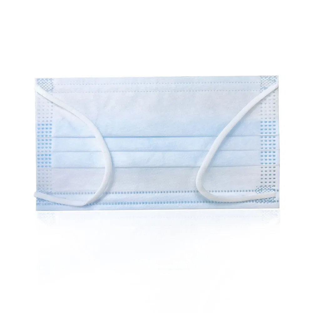 3-Ply Máscara Cirúrgica Descartável Azul Nível ASTM 2 98% Máscara de Procedimento de Grau Médico Pfe com CE ISO 13485 FDA